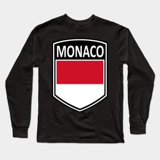 Flag Shield - Monaco Long Sleeve T-Shirt